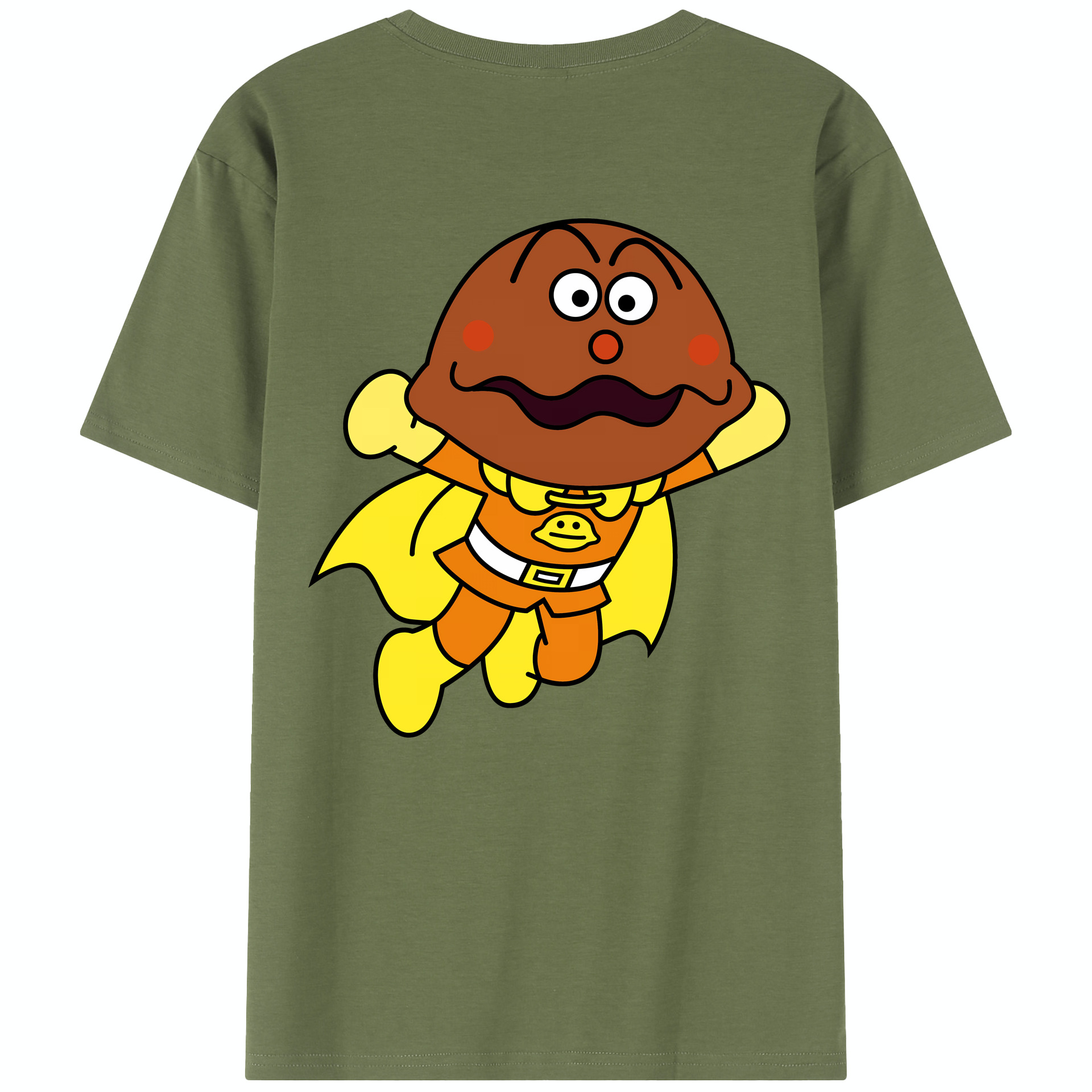 （画像用） アンパンマン Anpanman 綿100％半袖Tシャツ（背面プリント）